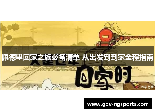 佩德里回家之旅必备清单 从出发到到家全程指南
