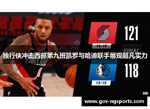 独行侠冲击西部第九班凯罗与哈迪联手展现超凡实力